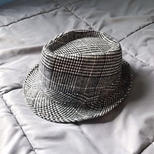 Black and White Fedora Hat